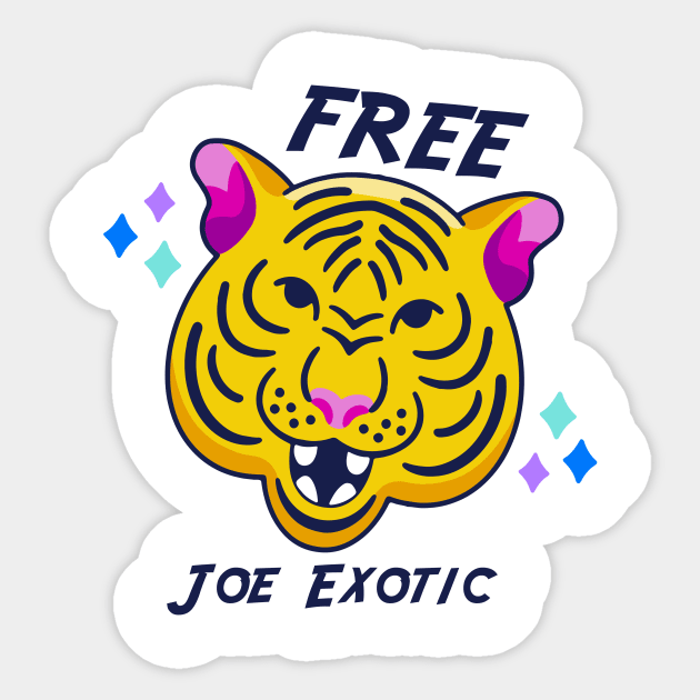 Fool Free Joe Exotic Shirt Sticker by FoolDesign